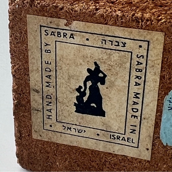Vintage 1950/70s Handmade Sabra Figurine from Israel Middle Eastern Folk Art - Picture 14 of 16